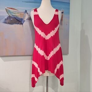 DKNY pink tie-dye tank